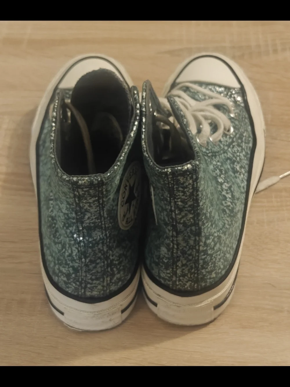 Womens Converse Chuck 70 HI Glitter A10097C - Newtrail Teal/Egret/Black